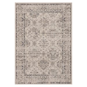 Viola Tan 8 ft. x 10 ft.Traditional Ornamental Khotan Area Rug