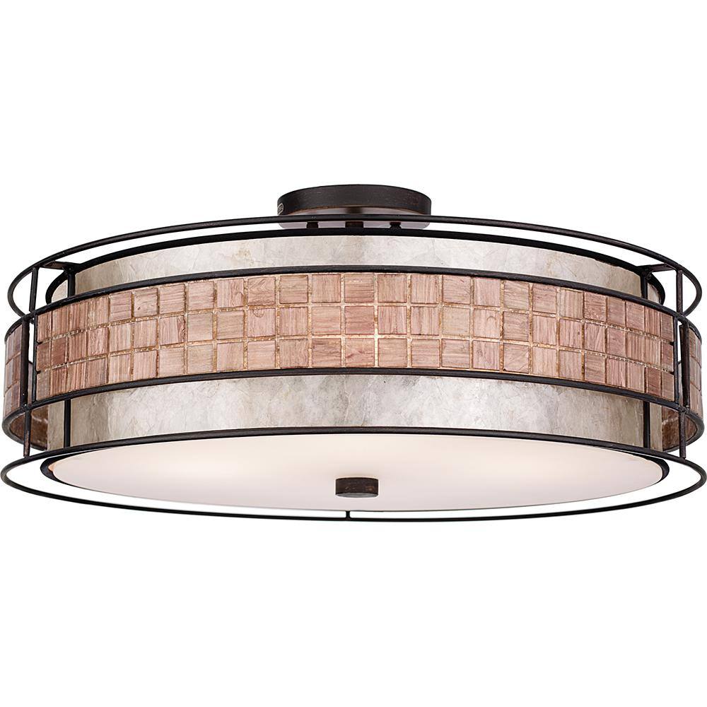 22" Renaissance Copper Indoor/Outdoor Drum Pendant Light