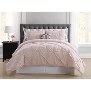 Pueblo Pleated 6-Piece Blush Twin Comforter Set