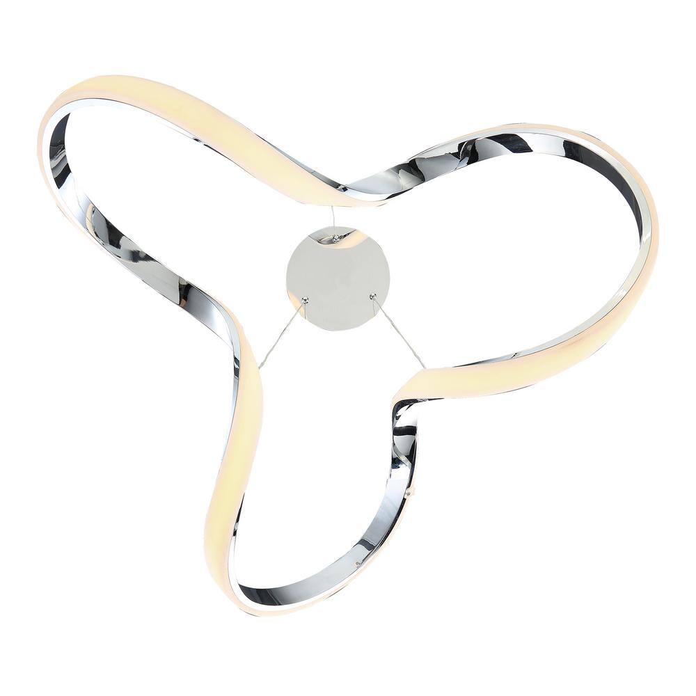 Vornado Chrome LED Pendant with Continuous Loops Design