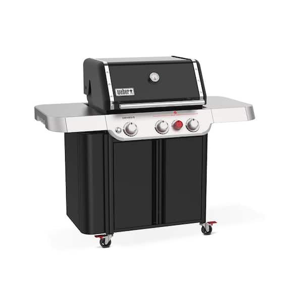 Weber Genesis E-330 3-Burner Propane Gas Grill in Black with Large
