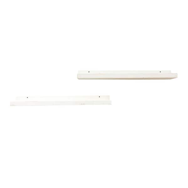 Unbranded Rustic Luxe 7 in. x 36 in. Pine Floating Decorative Wall Shelve