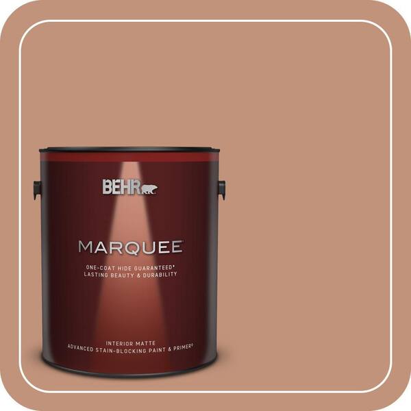 BEHR MARQUEE 1 gal. #ICC-101 Florentine Clay Matte Interior Paint & Primer
