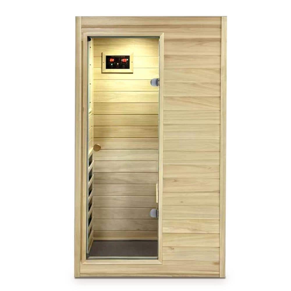 1-Person Far-infrared Indoor Wood Sauna Room price history on PriceWatchPro