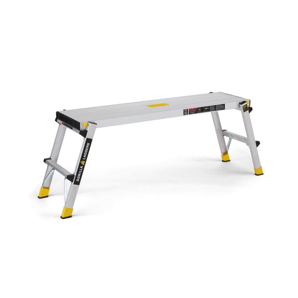 47.25 x 12 x 20 . Aluminum Slim-Fold Work Platform, 300 lbs Capacity NEW