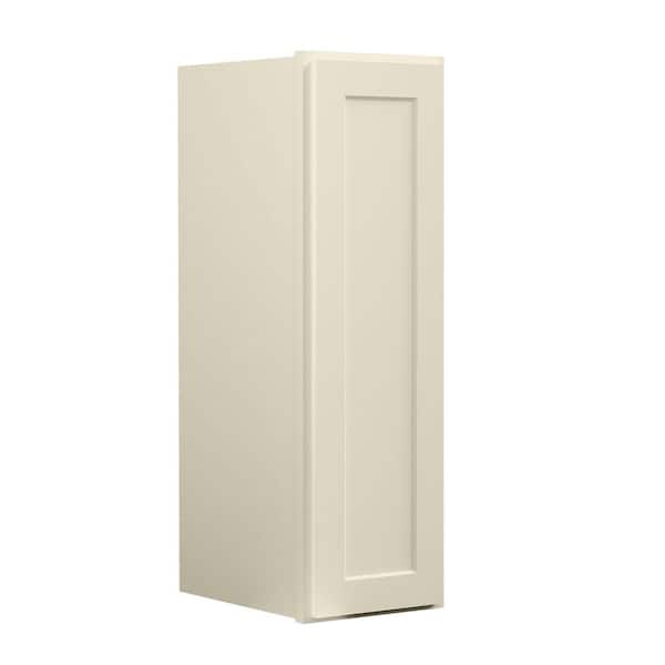 15 in. W x 12 in D x 36 in. H in. Antique White Plywood Ready to Assemble Kitchen Wall Cabinet with Doors and Shelves