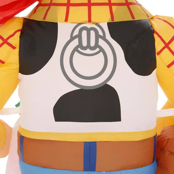 NIB Toy Story 4 Woody Inflatable Christmas Present 5 feet light Disney newest Pixar