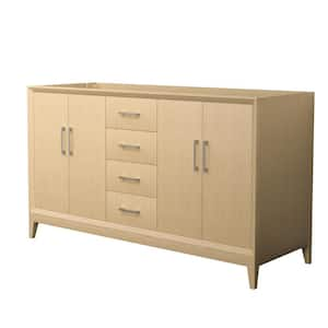 Janna 59.5 in. Bath Vanity Cabinet without Top in White Oak Assembled