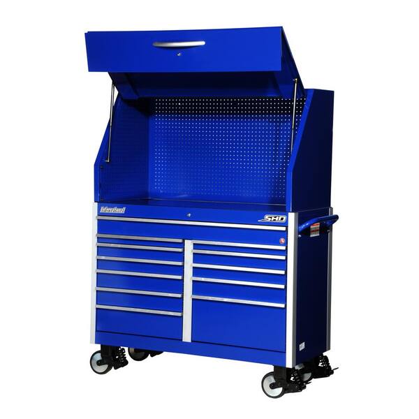 International SHD Series 54 in. 12-Drawer Tool Chest and Cabinet Combo in Blue