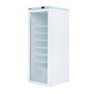 12.7 cu. ft. Commercial Refrigerator in White with Glass Door and Temperature Alarm