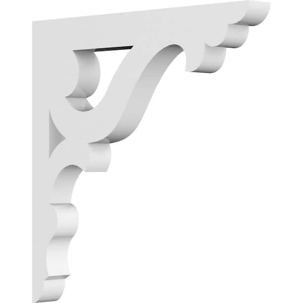 Ekena Millwork 5/8 in. W x 6 in. H x 6 in. D PVC Cornelia Bracket