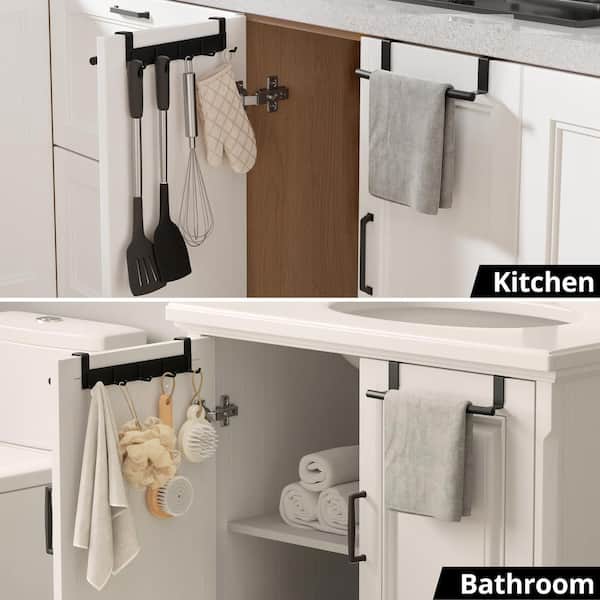 Cabinet Door Under The Cabinet Towel Holder KES 2-Piece Over The