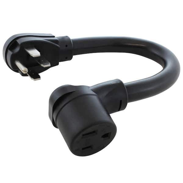 AC WORKS AC Connectors 1.5 ft. 50 Amp RV/ Range/ Generator 14-50 Plug to 6-50R 50A 250V Welder Adapter