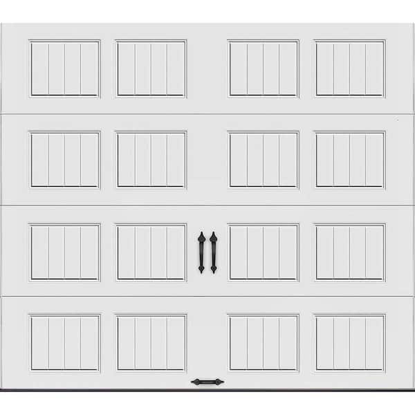 Clopay Gallery Collection 9 ft. x 8 ft. 6.5 R-Value Insulated Solid White Garage Door