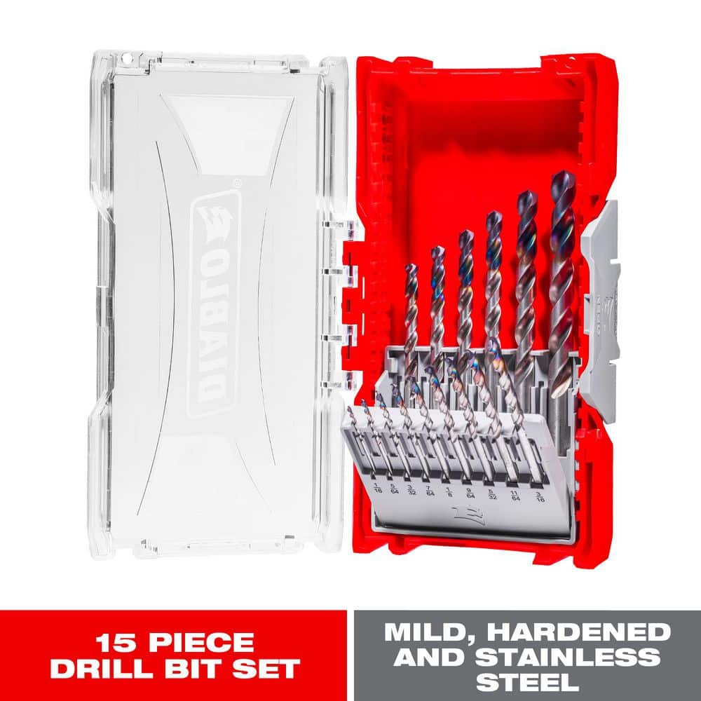 DIABLO Metal Demon Drill Bit Set for Mild, Hardened, and Stainless