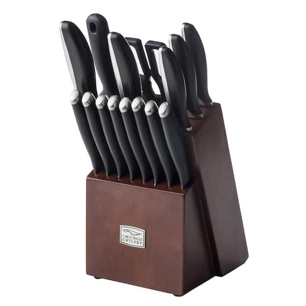 Chicago Cutlery Stainless Steel Fusion 17 Piece Knife Block Set 