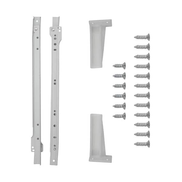 16 in. Bottom Mount Euro Drawer Slide (1-Pack) 16 in. Bottom Mount Euro Drawer Slide (1-Pack)