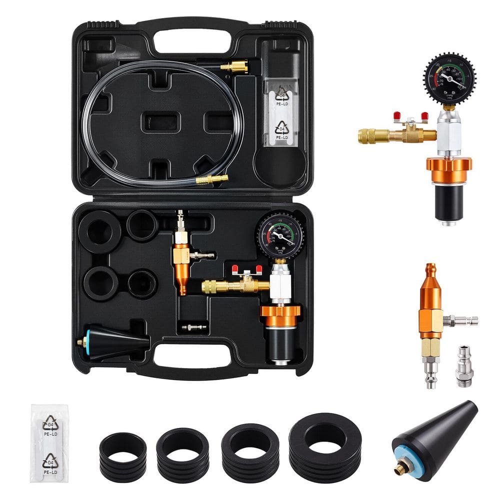 Radiator Vacuum Refill Kit, Automotive Cooling System Vacuum & Purge Tool, Portable Radiator Coolant Kit, Universal Fit price history on PriceWatchPro