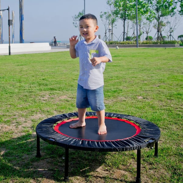 40 in. Trampoline Adult or Kids Mini Sports Trampoline with Safety
