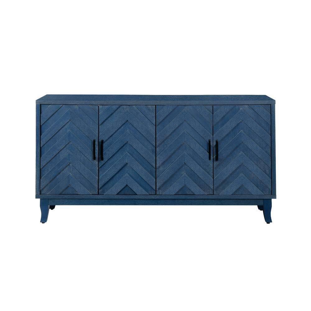 59.8 in. W x 15.6 in. D x 32.3 in. H Bathroom Navy Blue Linen Cabinet price history on PriceWatchPro