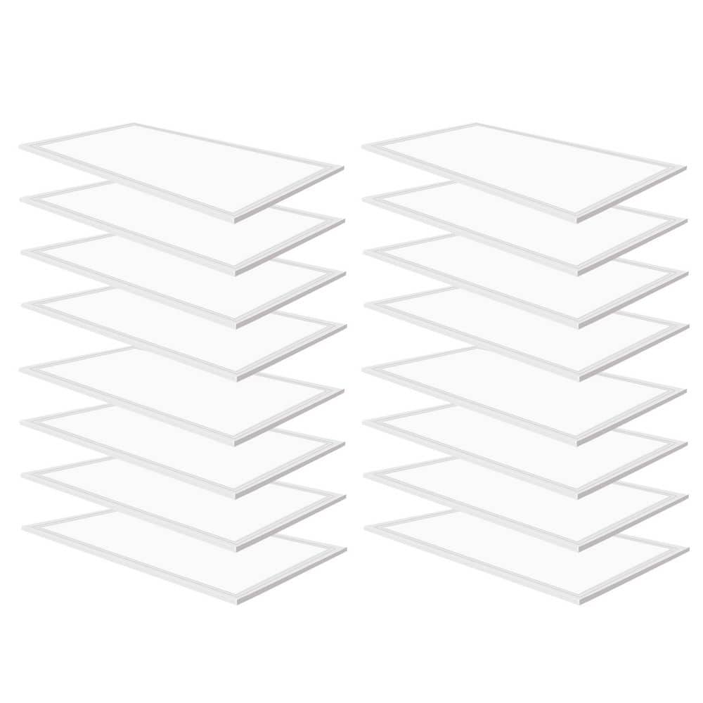 2 ft. x 4 ft. 7800-Lumens Integrated LED Panel Light, 5000K White Color (16-Pack) price history on PriceWatchPro