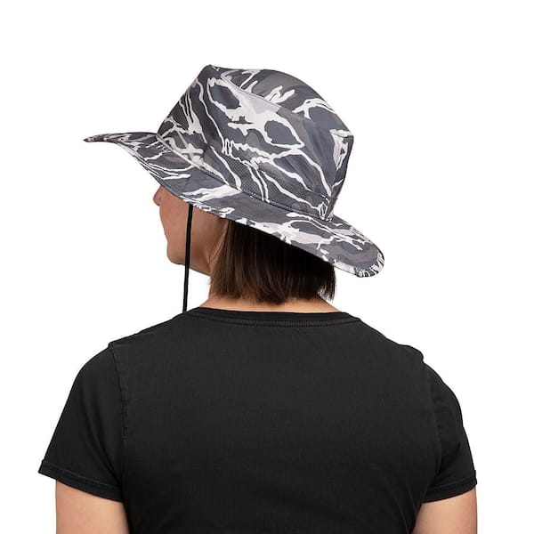 Mission Cooling Wide Brim Polyester Hat-Matrix Camo Silver 111622C