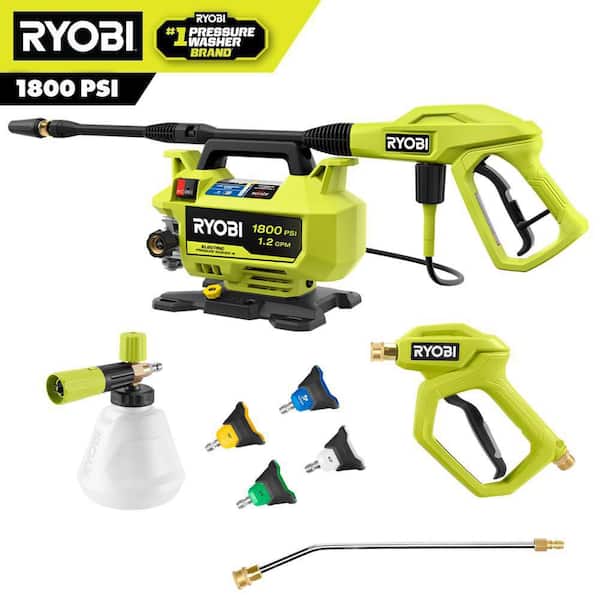 1800 PSI 1.2 GPM Cold Water Corded Electric Pressure Washer with Premium Foamer