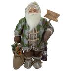2 ft. Standing Santa Christmas Figure Carrying a Welcome Sign