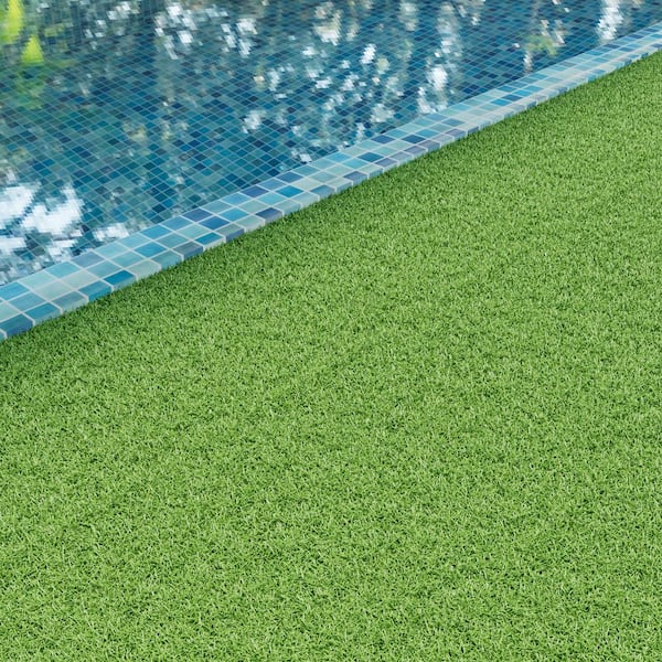 ARK DESIGN 1 ft. x 1 ft. Quick Deck Outdoor Composite Imitate Grass Deck Tile in Finished Green Grass (10 sq. ft. Per Bx)
