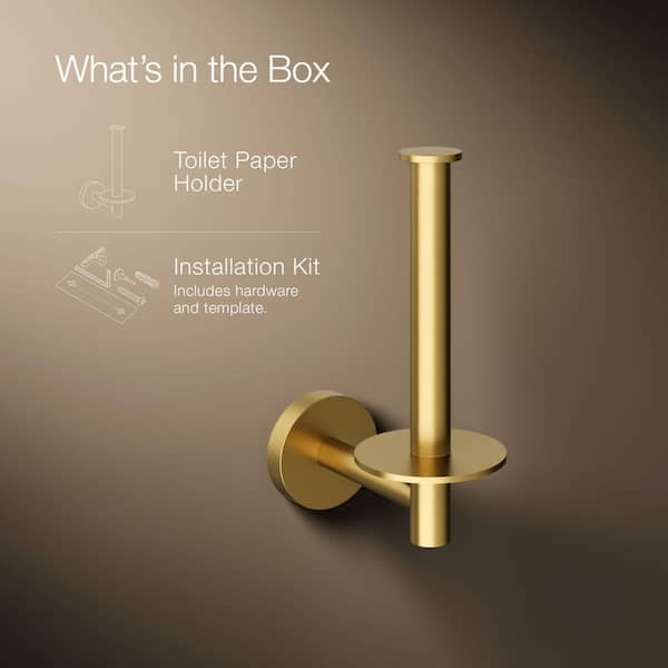 KOHLER Elate VerticalToilet Paper Holder in Vibrant Brushed