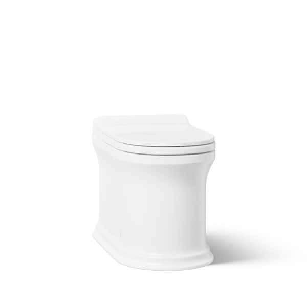 Claude by Studio McGee 12 in. 1-Piece 1.0/1.28 GPF Dual Flush Elongated Toilet in White Seat Included