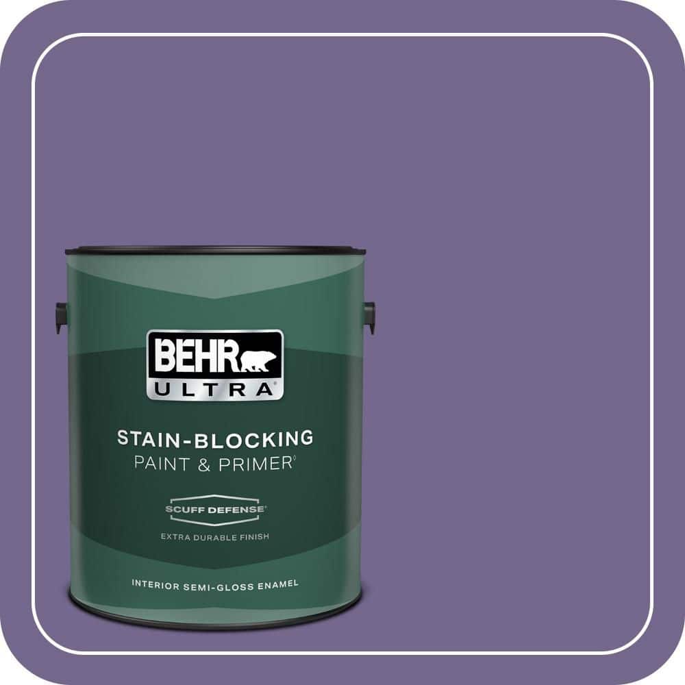 1 gal. #MQ5-41 Violet Vixen Extra Durable Semi-Gloss Enamel Interior Paint & Primer price history on PriceWatchPro