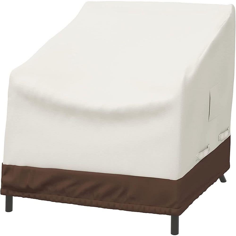 31 in. D x 38 in. W x 29 in. H White Utility Outdoor Patio Furniture Covers
