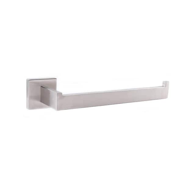 Lexora Bagno Lucido Stainless Steel Towel Holder in Satin Nickel