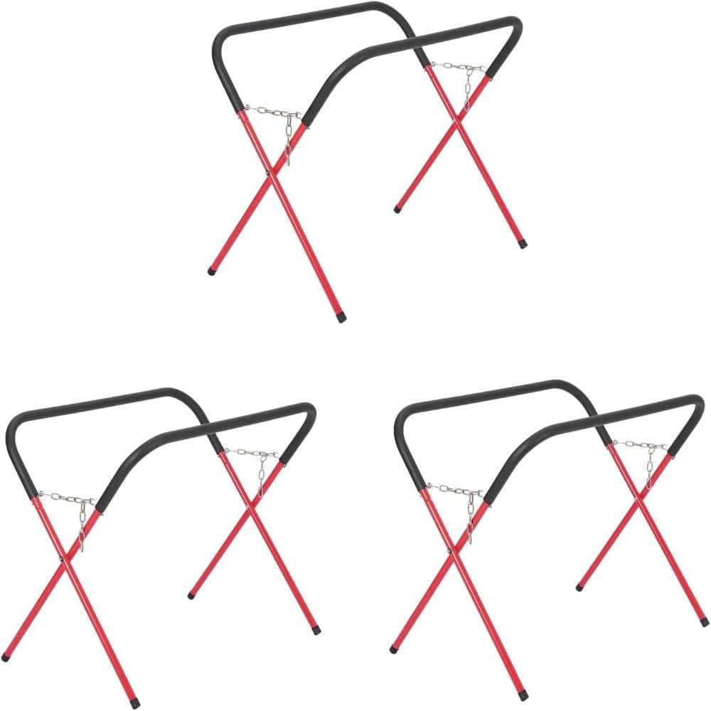 3-Pack Red Folding Workbench Auto Body Stand 500 Lbs Capacity, Portable Adjustable for Garage & Workshop price history on PriceWatchPro