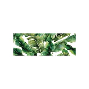 Green Leaves 19.6 in. x 55 in. Anti-Fatigue Kitchen Runner Rug Mat