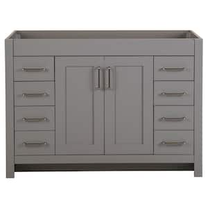 Westcourt 48 in. W x 22 in. D x 34 in. H Bath Vanity Cabinet without Top in Sterling Gray