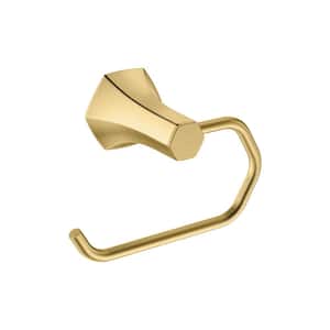Locarno Wall Mounted Toilet Paper Holder in Brushed Gold Optic