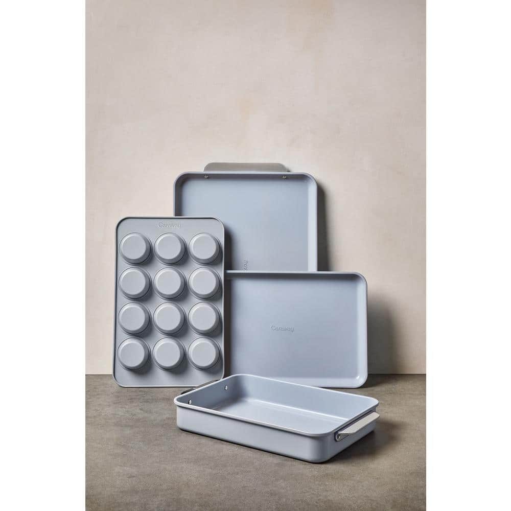 Caraway 5-Piece Non-Stick Silver Steel Bakeware Set