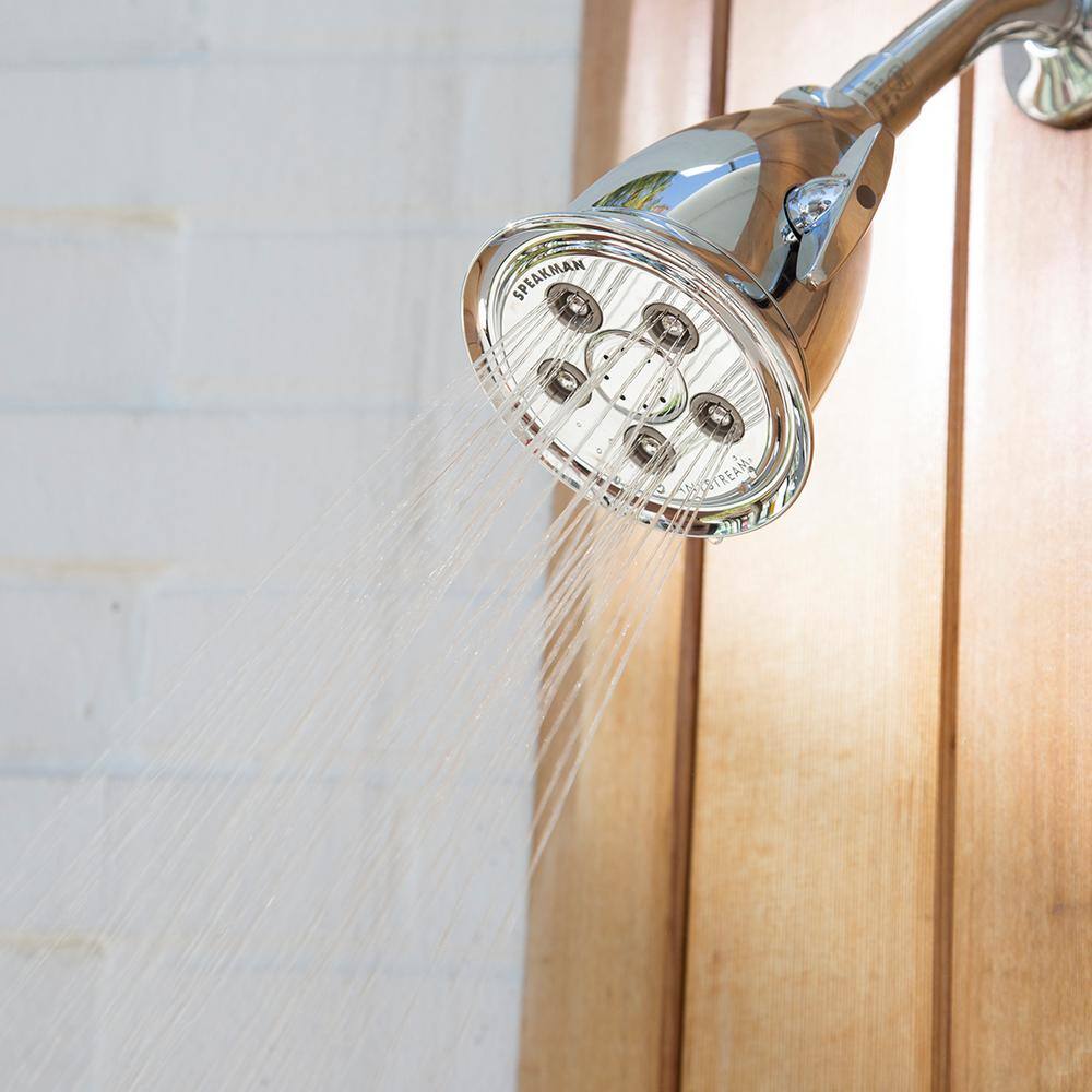 Polished Chrome Multi-Function Wall Mounted Shower Head