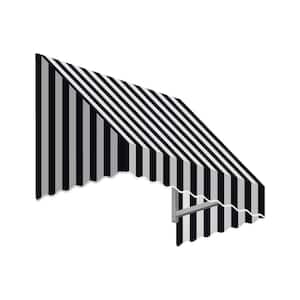 7.38 ft. Wide San Francisco Window/Entry Fixed Awning (16 in. H x 30 in. D) Black/White