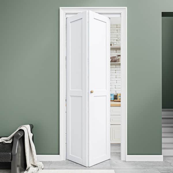 EH PUERTA 30 in. x 96 in. DIY 2-Panel Solid Core MDF White Primed