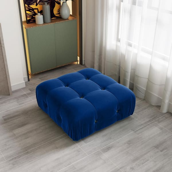 J&E Home 103.85 in. Square Arm 4-piece L Shaped Velvet