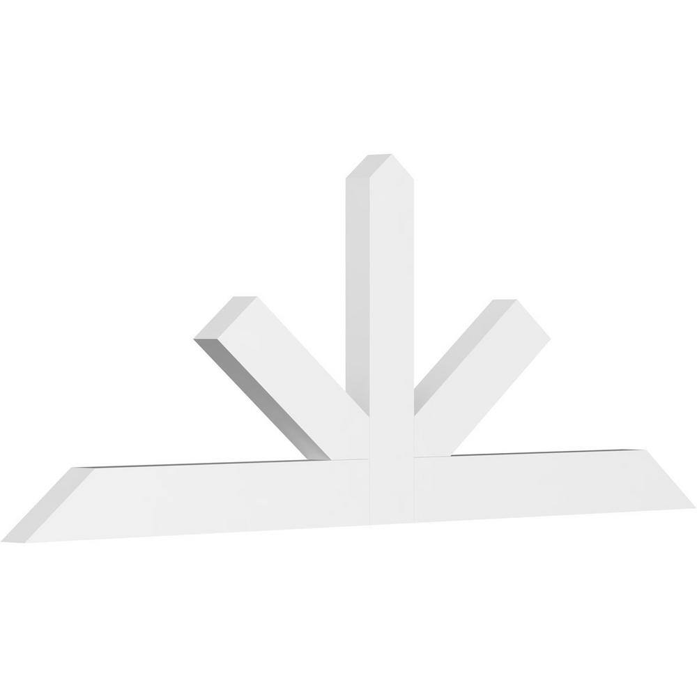 60 in. W x 22 1/2 in. H x 2 in. D x 4 in. F, 9/12 Pitch, Saratoga Signature Urethane Gable Bracket, Primed Tan price history on PriceWatchPro