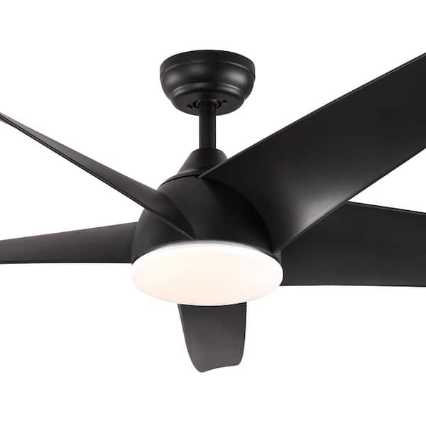 Sky Hog Triplex 60 in. LED Indoor Integrated Black Ceiling Fan with Remote and Light Kit Included