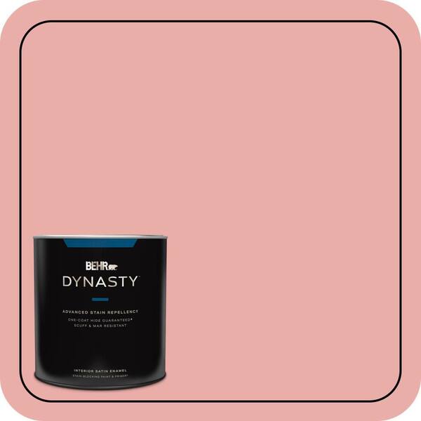 BEHR DYNASTY 1 qt. #M160-3 Sweet Tart Satin Enamel Interior Stain-Blocking Paint & Primer
