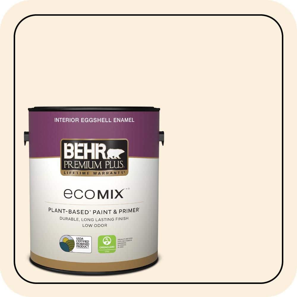 1 gal. #PWN-40 Elegant Ivory Eggshell Enamel EcoMix Plant-Based Interior Paint & Primer price history on PriceWatchPro