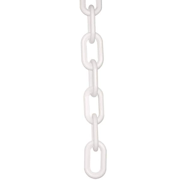 Mr. Chain 2 in. (#8, 51 mm) x 50 ft. White Plastic Chain