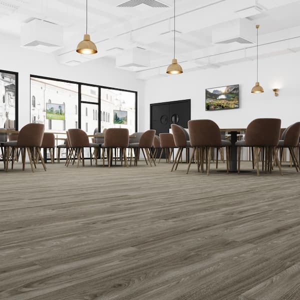 Lucida USA Decocore Soft Gray 22-mil x 5-4/5-in W x 25-in L Interlocking  Luxury Vinyl Plank Flooring (14.5-sq ft/ Carton) in the Vinyl Plank  department at