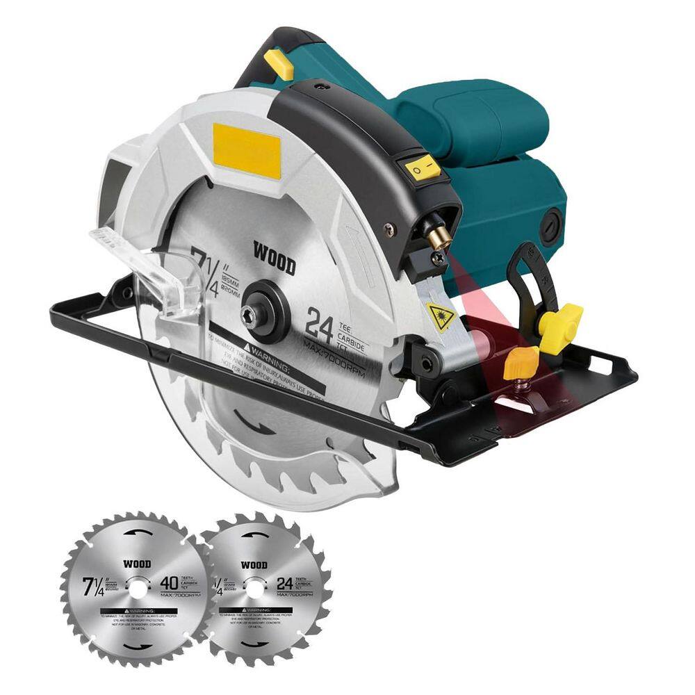 7-1/4 in. 40-Tooth Wood Cutting Carbide Saw Blade Power Tool Accessory with 2 Blade Saws Pack price history on PriceWatchPro